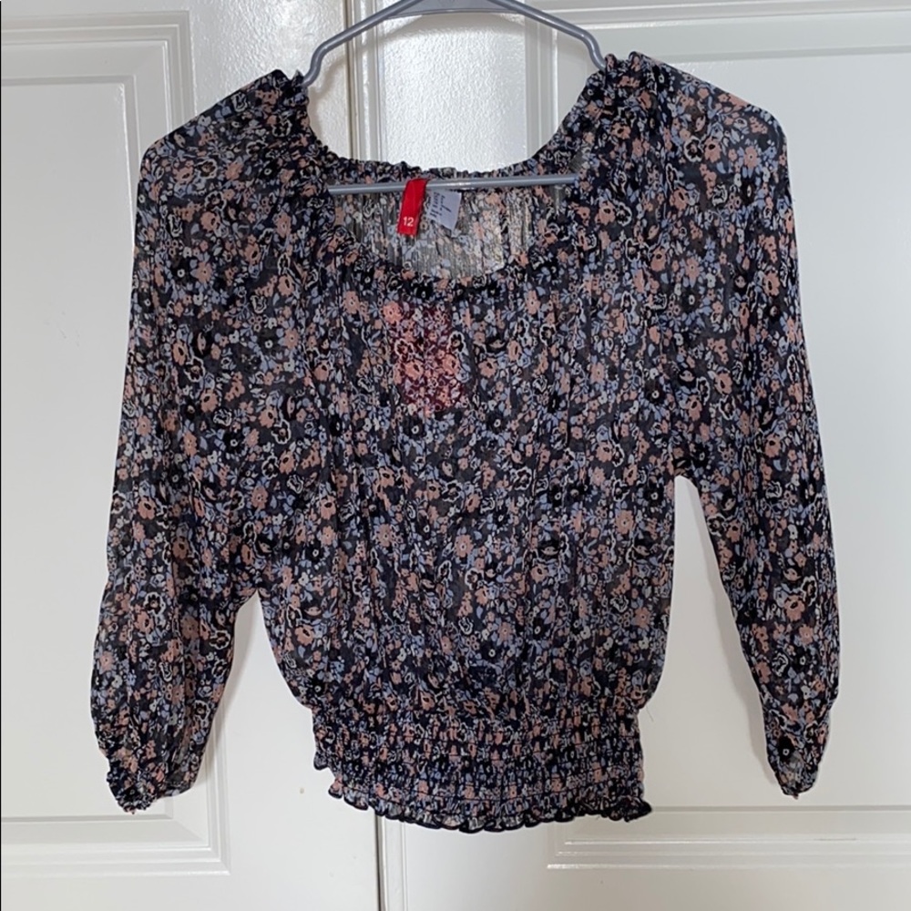 Sheer Floral H&M Top